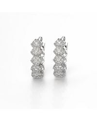 Nuvv Collection - Modern Hoop Earrings - Lyst