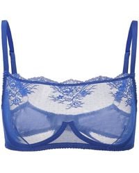 Amour D'agnette - Kim High-Neck Sheer Lace Underwire Bra - Lyst