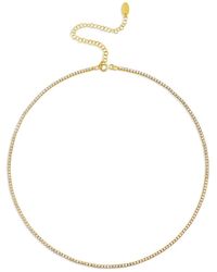 SHYMI - Thin Tennis Necklace - Lyst