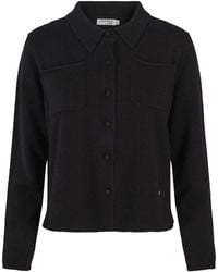 tirillm - Nadine Short Cardigan With Collar And Pockets - Lyst
