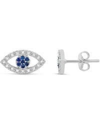 SHYMI - Pave Evil Eye Studs - Lyst