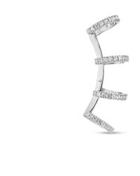 SALLY SKOUFIS - Edge Ear Cuff With Made Cz Diamond Stimulant - Lyst
