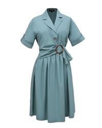 Smart and Joy - Shirt Dress With Asymmetric Belt Panel - Lyst