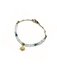 Rachel Nathan - Remix Mini: Faceted Opalite & Lotus Bracelet - Lyst