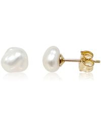 Kiri & Belle - Mini Dot Keshi Pearl Filled Stud Earrings - Lyst