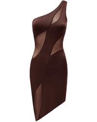 OW Collection - Curve Mini Dress With Cold Shoulders - Lyst