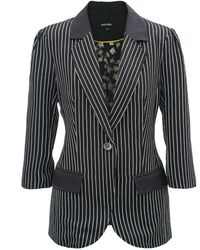 Smart and Joy - Bi-Material Striped Jacket - Lyst