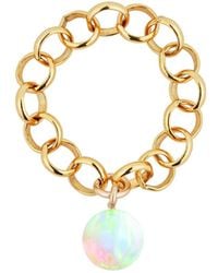 Ora Pearls - Aelia Sea Opal Chain Ring - Lyst