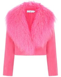 Hortons England - Valencia Cropped Jacket Hot Pink - Lyst