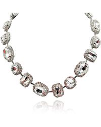 Michael Nash Jewelry - Neutrals Maureen Crystal Stone And Pave Necklace - Lyst