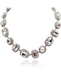 Michael Nash Jewelry - Neutrals Maureen Crystal Stone And Pave Necklace - Lyst