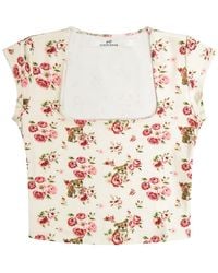 Cloud Haven - Rose Bulldog Square Neck Tee - Lyst