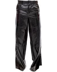 Maison Bogomil - Cut Flow – Leather Trousers With Slits & Hem Openings - Lyst