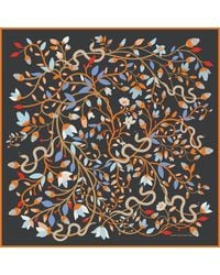 Jessie Zhao New York - Double Sided Wool Silk Scarf Of Night's Enchanted Garden - Lyst