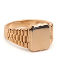VicStoneNYC Fine Jewelry - Signet Rose Solid Ring - Lyst