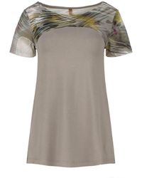 Conquista - Animal Print Detail Top - Lyst