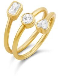 SHYMI - Multi Shape Spiral Ring - Lyst