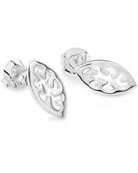 Lucy Quartermaine - Solid Sterling Wave Studs - Lyst