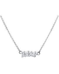 Edge Only - Mini Bam! Letters Necklace Sterling - Lyst