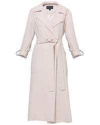 Helen Mcalinden - Neutrals Lydiah Natural Pearl Duster Coat - Lyst