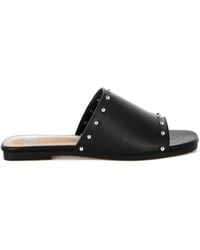 Rag & Co - Renaldi Genuine Leather Studded Slip-On Flats - Lyst