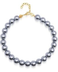 Nialaya - Chunky Pearl Choker With Finish - Lyst