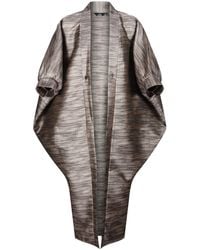 Lioness by Tf - Champagne Sand Storm Midi Kimono Jacket - Lyst