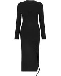 Sour Figs - Gathered Bra Midi Dress With Split - Lyst