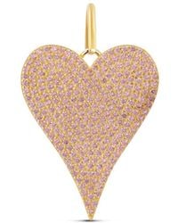 SHYMI - Pave Heart Charm - Lyst