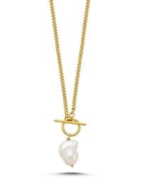 LINYA JEWELLERY - Yao Baroque Pearl Chain Necklace - Lyst