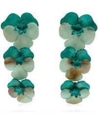 Michael Nash Jewelry - Meadow Triple Floral Drop Earrings - Lyst