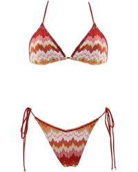 Aulala Paris - Sunset Waves Triangle Broderie Bikini - Lyst
