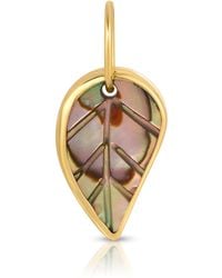 Maya Brenner - Abalone Leaf Charm - Lyst