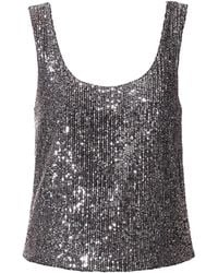 AGGI by HALEWSKI - Raya Diamond Sequin Party Tank Top - Lyst