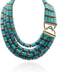 Michael Nash Jewelry - Zita Multi Strand Multi Color Resin Necklace - Lyst