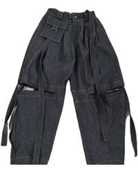 Zasta Studio - Fragment Cargo Denim Pant For - Lyst