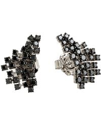 Artisan - 14K Diamond Cluster Statement Stud Earrings - Lyst