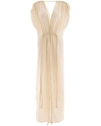 Monlicia - Neutrals Helen Cotton Maxi Dress - Lyst