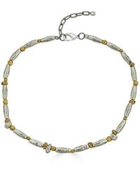 Loni Paul Jewelry - Mixed Metal Organic Bead Necklace - Lyst