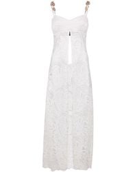 Zetaye - Lyric Lace Long Line Chain Top - Lyst
