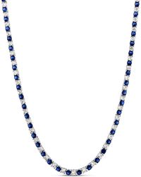 SHYMI - Alternating Color Tennis Necklace - Lyst