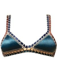 Luxsea Swimwear - Cabo Shimmer Crochet Bikini Top - Lyst