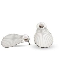 Silver Moon - Pearl Sterling Earrings – Ocean Shell - Lyst