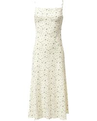 Audrey Vallens - Neutrals Bloom Slip Dress - Lyst