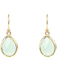 LÁTELITA London - Petite Drop Earrings Aqua Chalcedony - Lyst