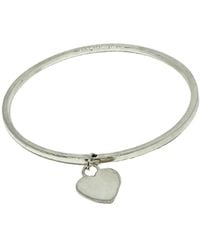 Tg-Jewellery by Tamara Gervasio - Recycle Sterling Heart Charm Bangle – Handcrafted - Lyst