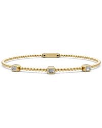 Artisan - 14K Emerald Cut Diamond Beaded Bracelet - Lyst