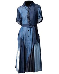 Story Wear - Long Dress With Front Buttons - Lyst