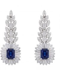 LÁTELITA London - Countess Gemstone Drop Earrings Sapphire - Lyst