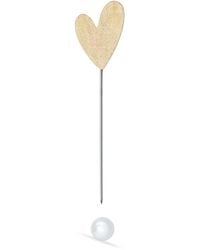 Silver Moon - Sterling Brooch – Golden Full Heart - Lyst